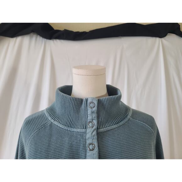 Free People Movement *IN BLUE* So Fly Henley Pullover Sweatshirt Medium - Picture 6 of 13